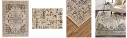 Simply Woven Alina R3579 Charcoal 3'11" x 5'5" Area Rug